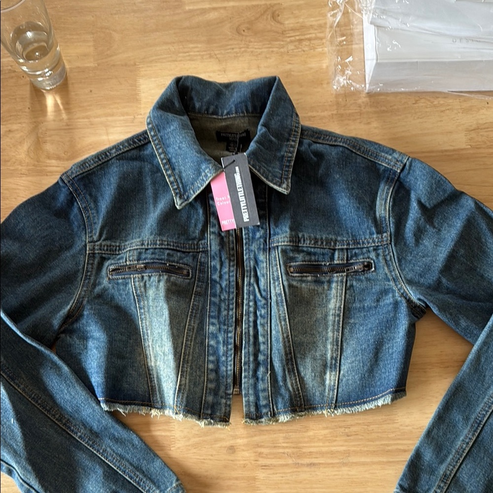 PrettyLittleThing Blue Denim Jacket